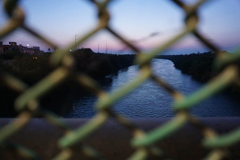 Overlooking the Rio Grande River, from the McAllen-Hidalgo international bridge