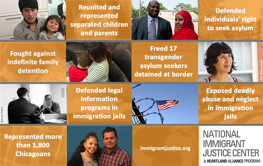 Graphic with photos and text describing seven human rights achievements in 2018