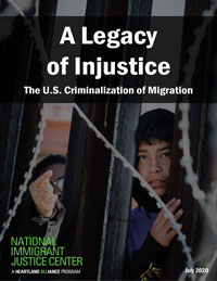 Cover of the NIJC report "A Legacy of Injustice"