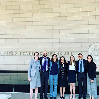 Photo of the trial team in Gonzalez v. ICE