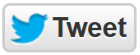 Gray button saying "Tweet" with the Twitter light blue bird icon