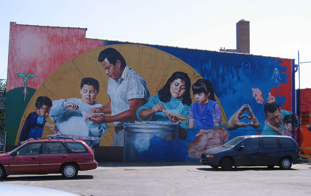 A mural in the Pilsen neighborhood of Chicago