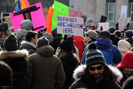 A demonstration in Toronto.