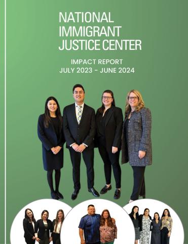 Cover of NIJC's FY 2024 Impact Report