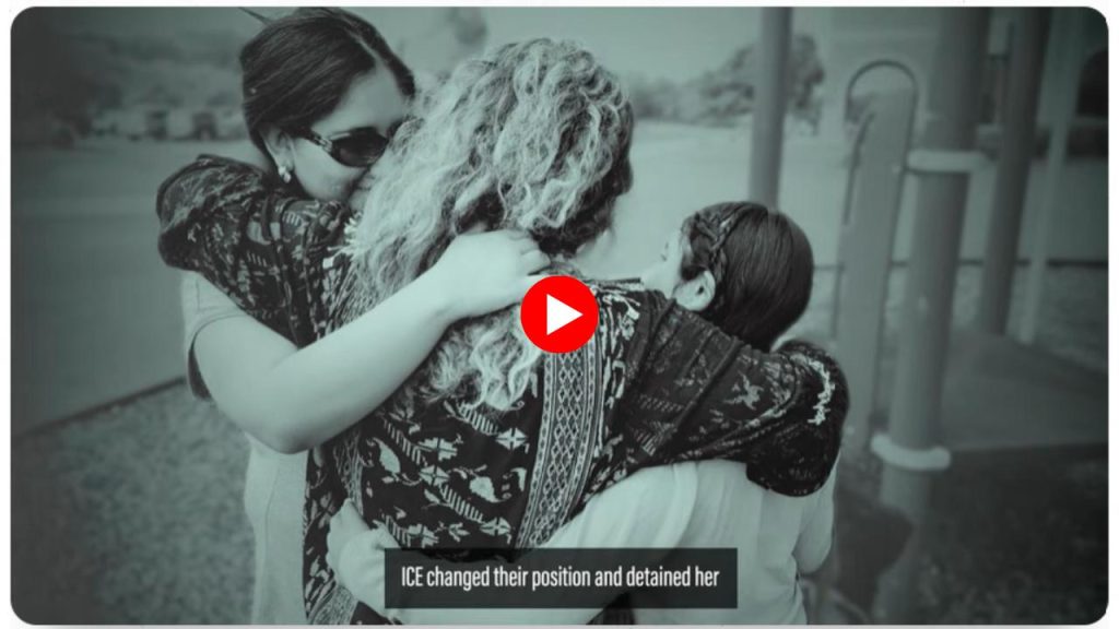 A preview of a YouTube video with a mother hugging her two children in a tight embrace in a sepia tone. Their backs are to the camera.
